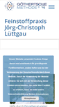 Mobile Screenshot of feinstoffpraxis-luettgau.de